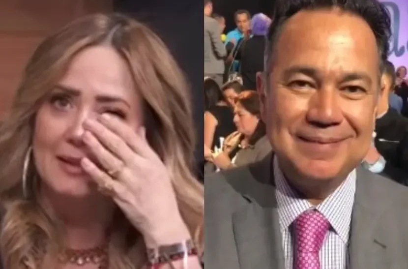 Andrea Legarreta llora al recordar a Nicandro Díaz; “el único que me dio la oportunidad”
