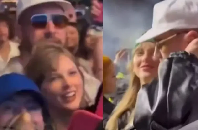 Captan a Taylor Swift y Travis Kelce en Coachella